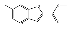 1H-Pyrrolo[3,2-b]pyridine-2-carboxylic acid, 6-methyl-, methyl ester Struktur
