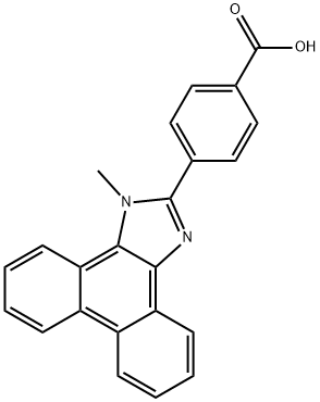 Benzoic acid, 4-(1-methyl-1H-phenanthro[9,10-d]imidazol-2-yl)- Structure