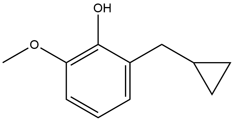 2-(Cyclopropylmethyl)-6-methoxyphenol Structure