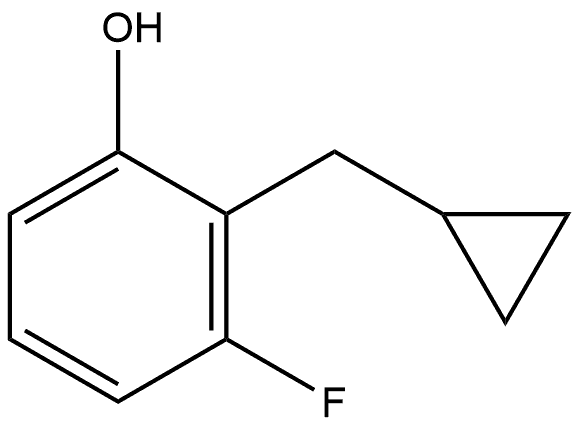 2-(Cyclopropylmethyl)-3-fluorophenol Structure