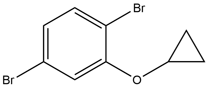 1,4-dibromo-2-cyclopropoxybenzene Structure