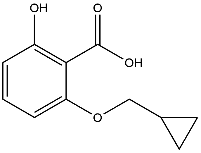 2-(Cyclopropylmethoxy)-6-hydroxybenzoic acid Structure