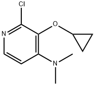 2-CHLORO-3-CYCLOPROPOXY-N,N-DIMETHYLPYRIDIN-4-AMINE 结构式