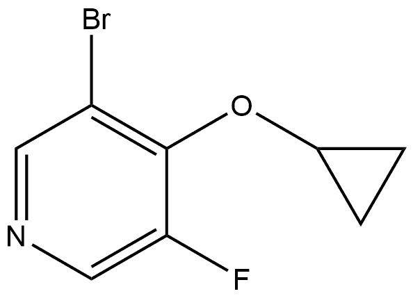 3-Bromo-4-(cyclopropyloxy)-5-fluoropyridine Structure
