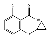 Benzoic acid, 2-chloro-6-(cyclopropyloxy)- Structure