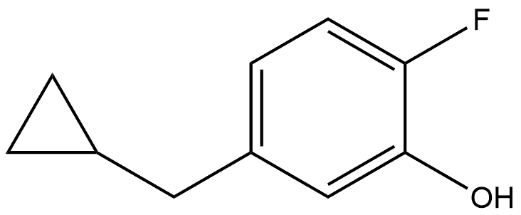 5-(cyclopropylmethyl)-2-fluorophenol,1243386-58-4,结构式