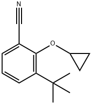 2-(Cyclopropoxy)-3-(tert-butyl)-benzonitrile Structure