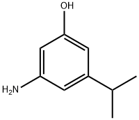 3-Amino-5-isopropylphenol 结构式