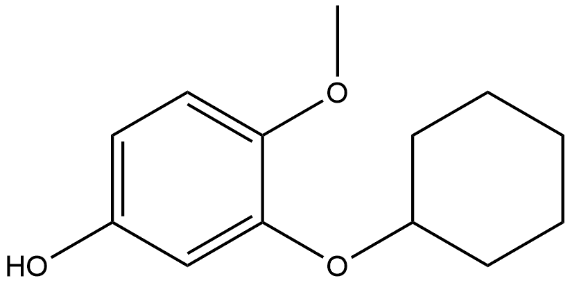 3-(Cyclohexyloxy)-4-methoxyphenol Structure