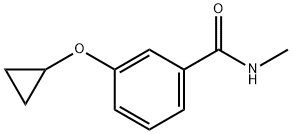 3-CYCLOPROPOXY-N-METHYLBENZAMIDE Structure