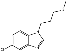 1H-Benzimidazole, 5-chloro-1-(3-methoxypropyl)- Structure