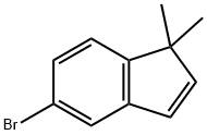 1H-Indene, 5-bromo-1,1-dimethyl- Struktur