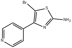 2-Thiazolamine, 5-bromo-4-(4-pyridinyl)- Structure