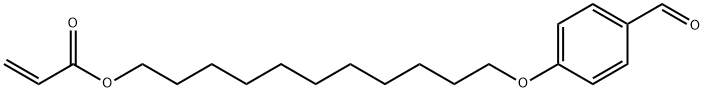 2-Propenoic acid, 11-(4-formylphenoxy)undecyl ester 化学構造式