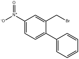 1,1'-Biphenyl, 2-(bromomethyl)-4-nitro-,124391-53-3,结构式