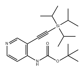 Carbamic acid, N-[3-[2-[tris(1-methylethyl)silyl]ethynyl]-4-pyridinyl]-, 1,1-dimethylethyl ester|