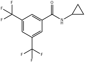 N-cyclopropyl-3,5-bis(trifluoromethyl)benzamide Structure