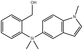 (2-(Dimethyl(1-methyl-1H-indol-5-yl)silyl)phenyl)methanol|