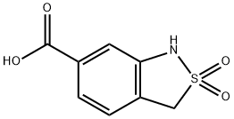 2,1-Benzisothiazole-6-carboxylic acid, 1,3-dihydro-, 2,2-dioxide|1,3-二氢苯并[C]异噻唑-6-甲酸2,2-二氧化物