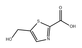 5-(羟甲基)噻唑-2-羧酸, 1244948-87-5, 结构式