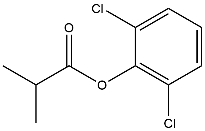 Propanoic acid, 2-methyl-, 2,6-dichlorophenyl ester Structure