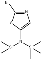 5-Thiazolamine, 2-bromo-N,N-bis(trimethylsilyl)- Struktur