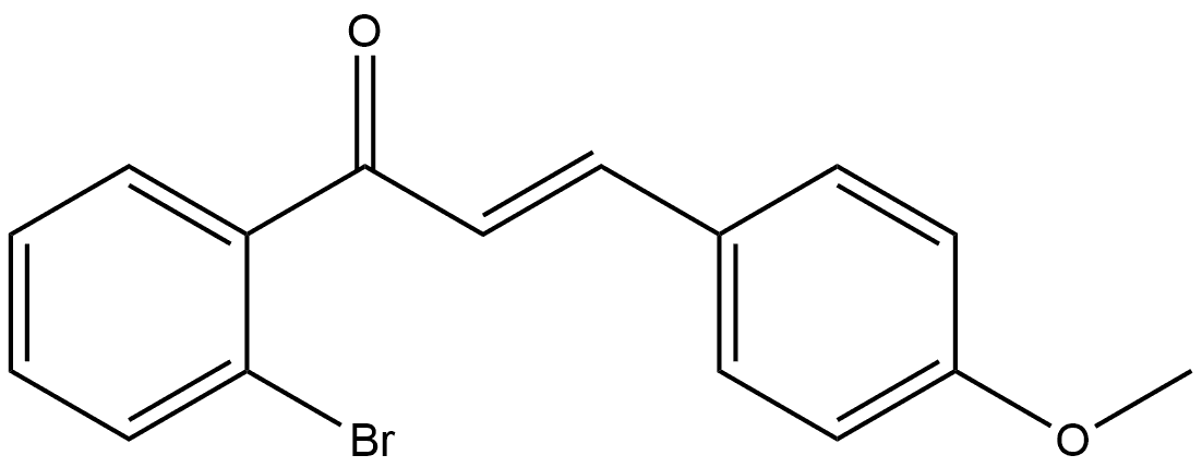 (2E)-1-(2-Bromophenyl)-3-(4-methoxyphenyl)-2-propen-1-one Structure