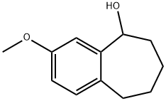 5H-Benzocyclohepten-5-ol, 6,7,8,9-tetrahydro-3-methoxy- Structure