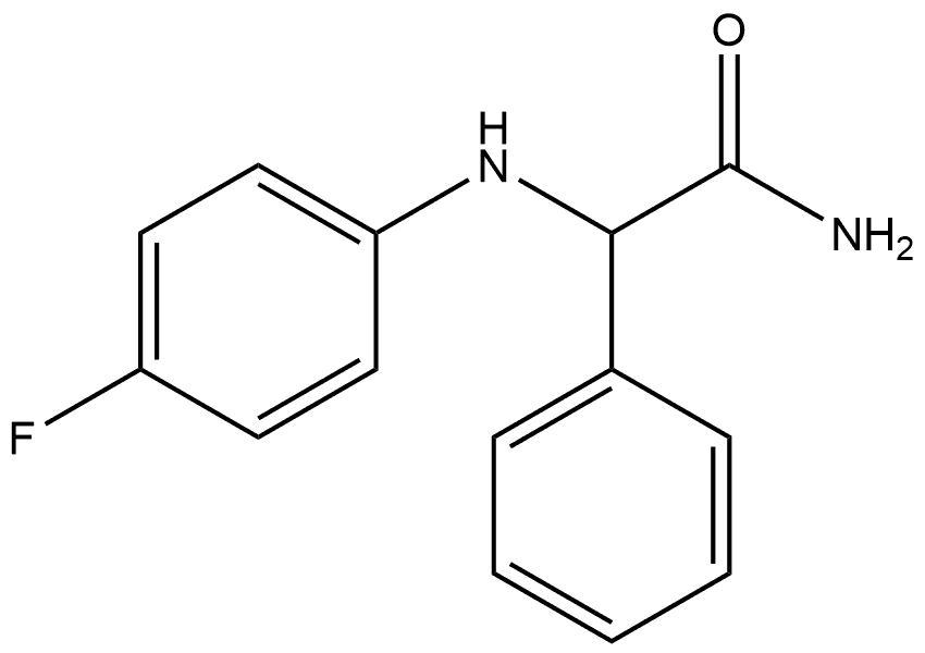 Benzeneacetamide, α-[(4-fluorophenyl)amino]- 化学構造式