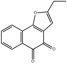 Naphtho[1,2-b]furan-4,5-dione, 2-ethyl-,124575-68-4,结构式