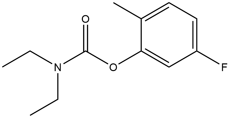 5-Fluoro-2-methylphenyl N,N-diethylcarbamate Structure