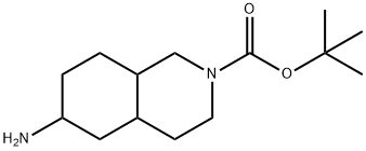 tert-Butyl 6-amino-decahydroisoquinoline-2-carboxylate Structure