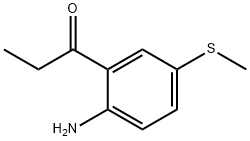 1-(2-Amino-5-(methylthio)phenyl)propan-1-one Struktur