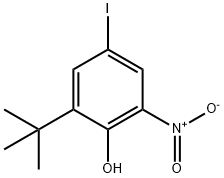 Phenol, 2-(1,1-dimethylethyl)-4-iodo-6-nitro- 结构式