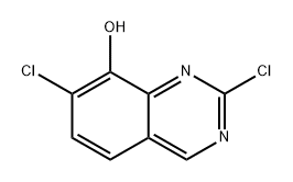 8-Quinazolinol, 2,7-dichloro- Structure