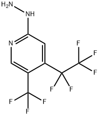 (4-Pentafluoroethyl-5-trifluoromethyl-pyridin-2-yl)-hydrazine,1246466-47-6,结构式