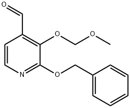 4-Pyridinecarboxaldehyde, 3-(methoxymethoxy)-2-(phenylmethoxy)- Structure