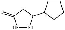 3-Pyrazolidinone, 5-cyclopentyl- Structure