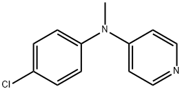 4-Pyridinamine, N-(4-chlorophenyl)-N-methyl-,124705-36-8,结构式