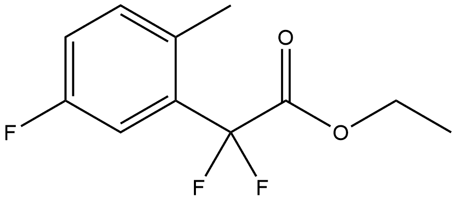 Ethyl α,α,5-trifluoro-2-methylbenzeneacetate Struktur