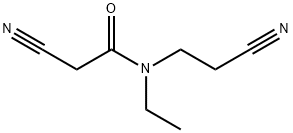 Acetamide, 2-cyano-N-(2-cyanoethyl)-N-ethyl- Structure
