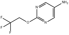 5-Pyrimidinamine, 2-(2,2,2-trifluoroethoxy)- 化学構造式