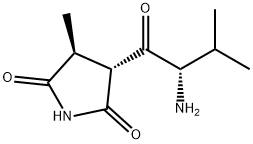 2,5-Pyrrolidinedione, 3-[(2S)-2-amino-3-methyl-1-oxobutyl]-4-methyl-, (3R,4S)-,124731-95-9,结构式