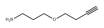 1-Propanamine, 3-(3-butyn-1-yloxy)- Struktur