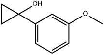 1-(3-Methoxyphenyl)cyclopropanol 结构式