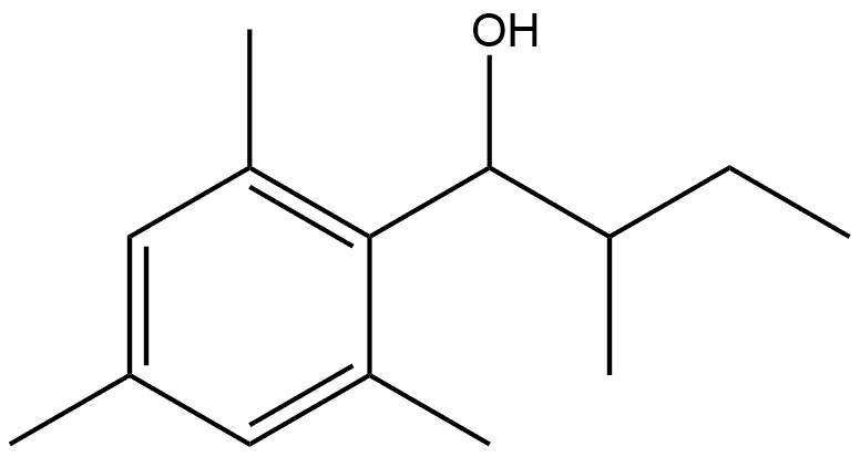 1-mesityl-2-methylbutan-1-ol Structure