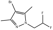 1H-Pyrazole, 4-bromo-1-(2,2-difluoroethyl)-3,5-dimethyl-|4-溴-1-(2,2-二氟乙基)-3,5-二甲基吡唑