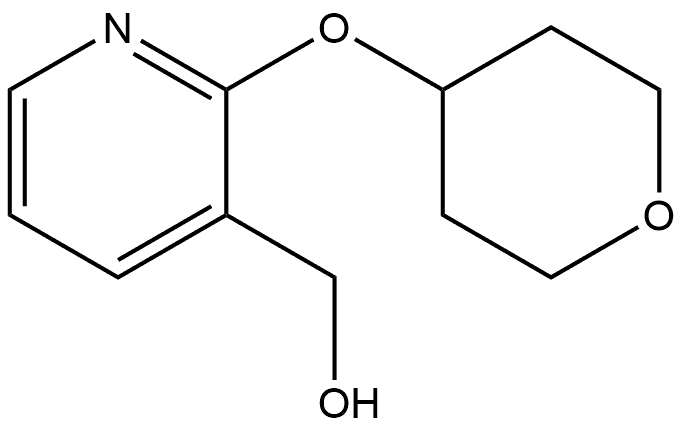 2-[(Tetrahydro-2H-pyran-4-yl)oxy]-3-pyridinemethanol Structure