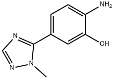 2-氨基-5-(1-甲基-1H-1,2,4-三唑-5-基)苯酚,1247504-32-0,结构式