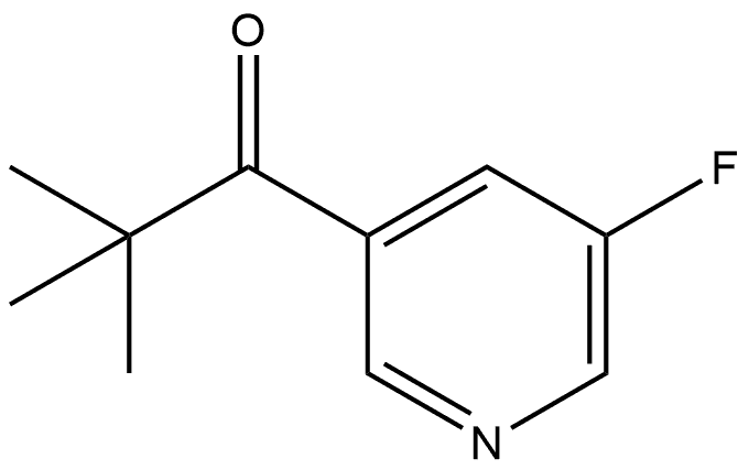 1-(5-fluoropyridin-3-yl)-2,2-dimethylpropan-1-one Structure